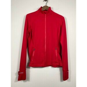 Victoria Sport Red Full Zip Athletic Jacket Small